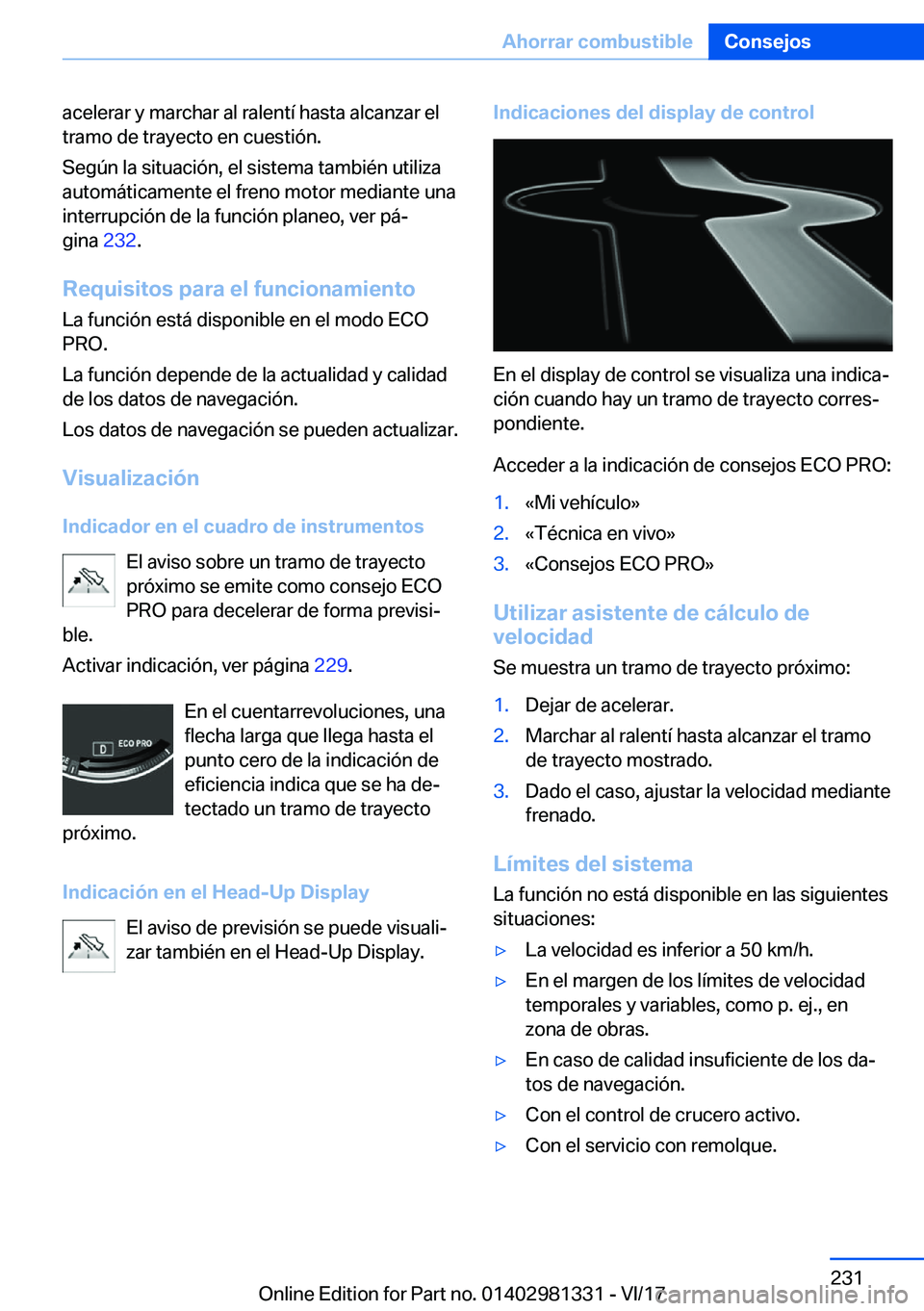 BMW X4 2018  Manuales de Empleo (in Spanish) �a�c�e�l�e�r�a�r� �y� �m�a�r�c�h�a�r� �a�l� �r�a�l�e�n�t�