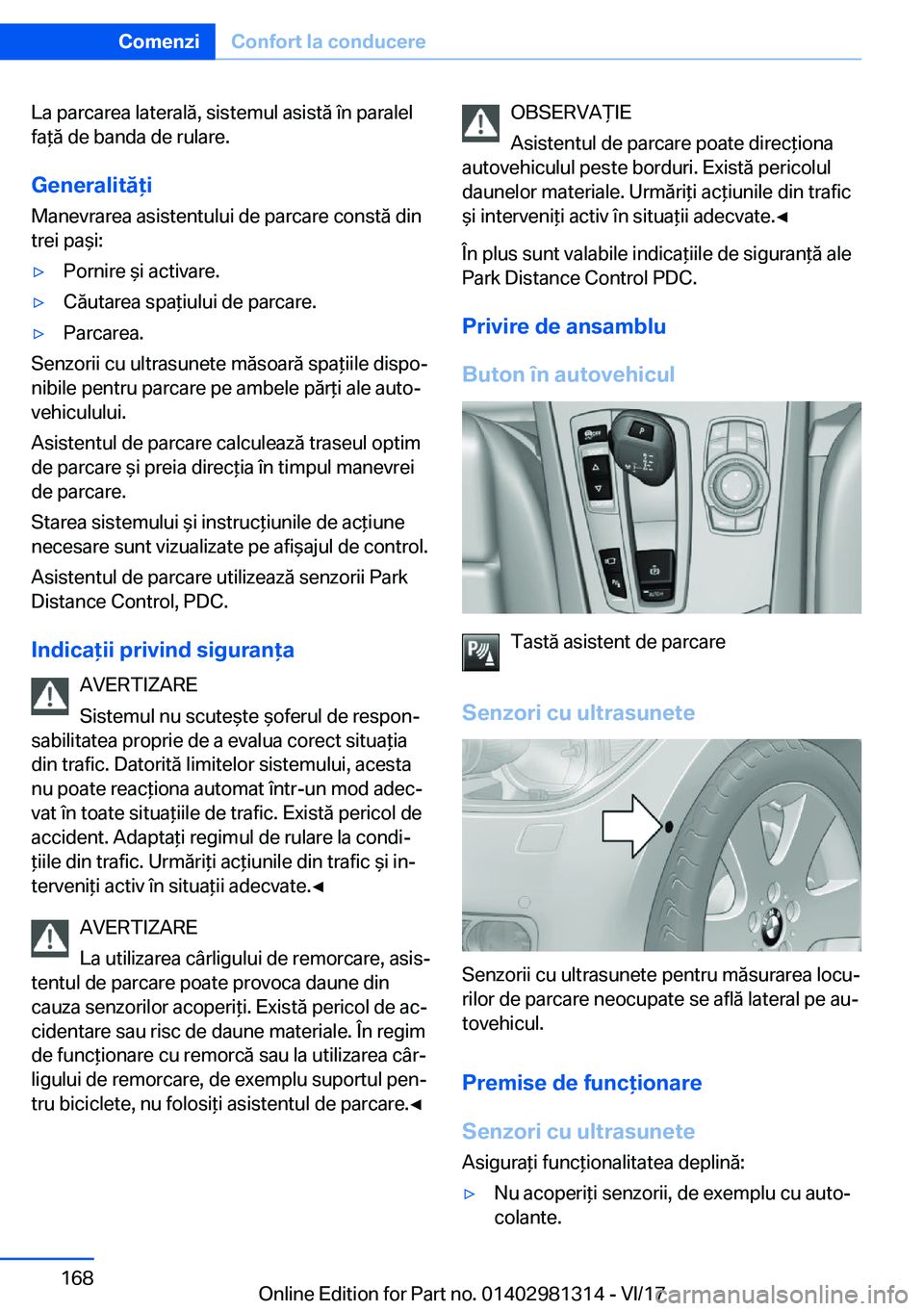 BMW X4 2018  Ghiduri De Utilizare (in Romanian) �L�a� �p�a�r�c�a�r�e�a� �l�a�t�e�r�a�l�