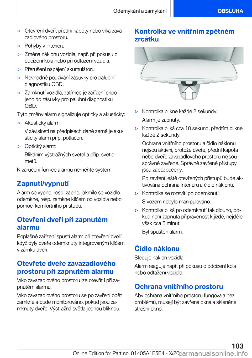 BMW X4 M 2021  Návod na použití (in Czech) 'x�O�t�e�v�e�n�