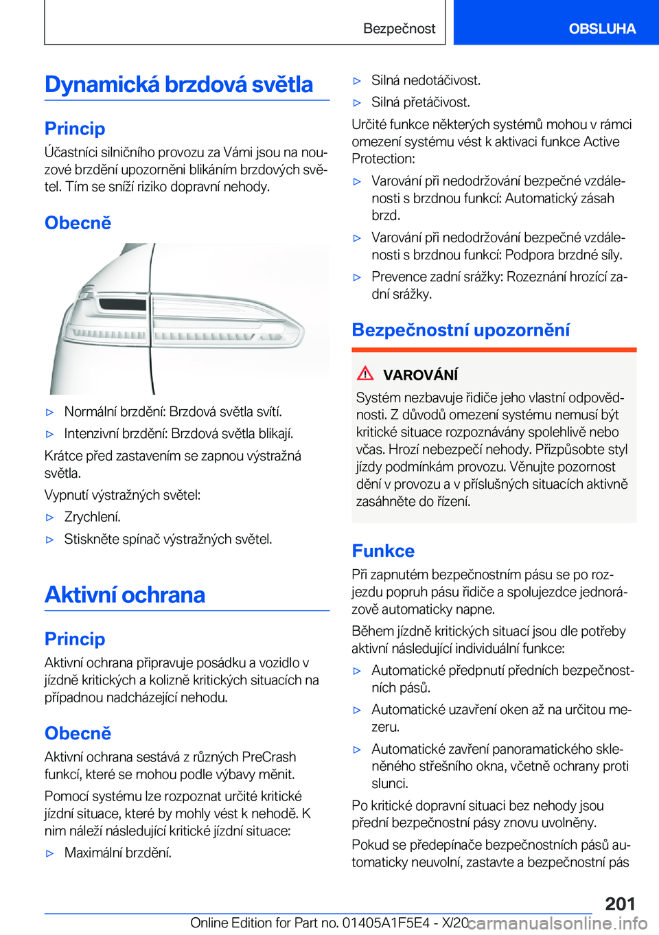 BMW X4 M 2021  Návod na použití (in Czech) �D�y�n�a�m�i�c�k�
