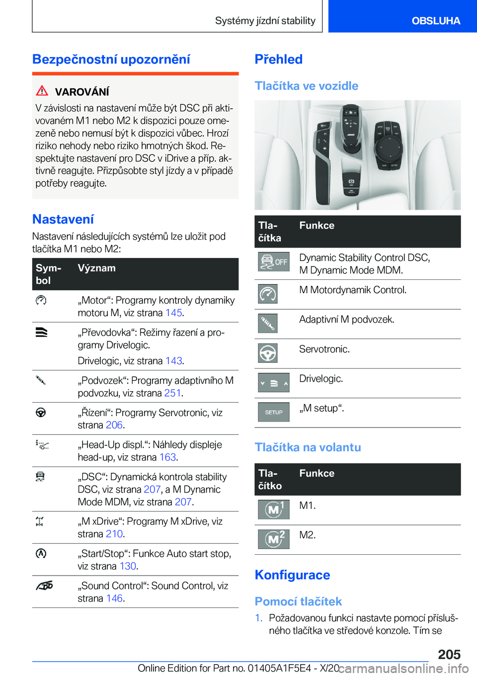 BMW X4 M 2021  Návod na použití (in Czech) �B�e�z�p�e�č�n�o�s�t�n�