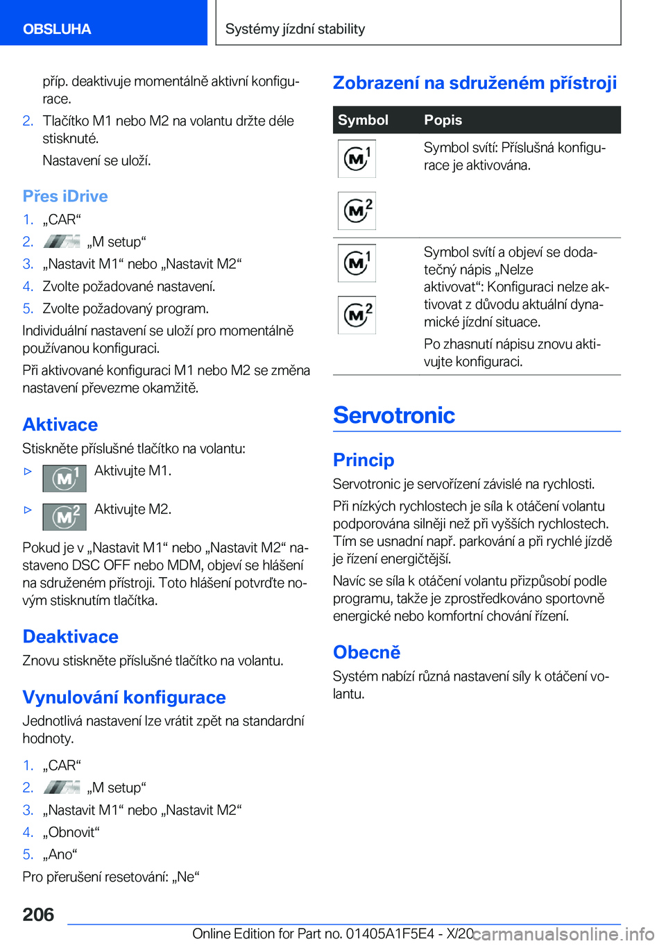 BMW X4 M 2021  Návod na použití (in Czech) �p�