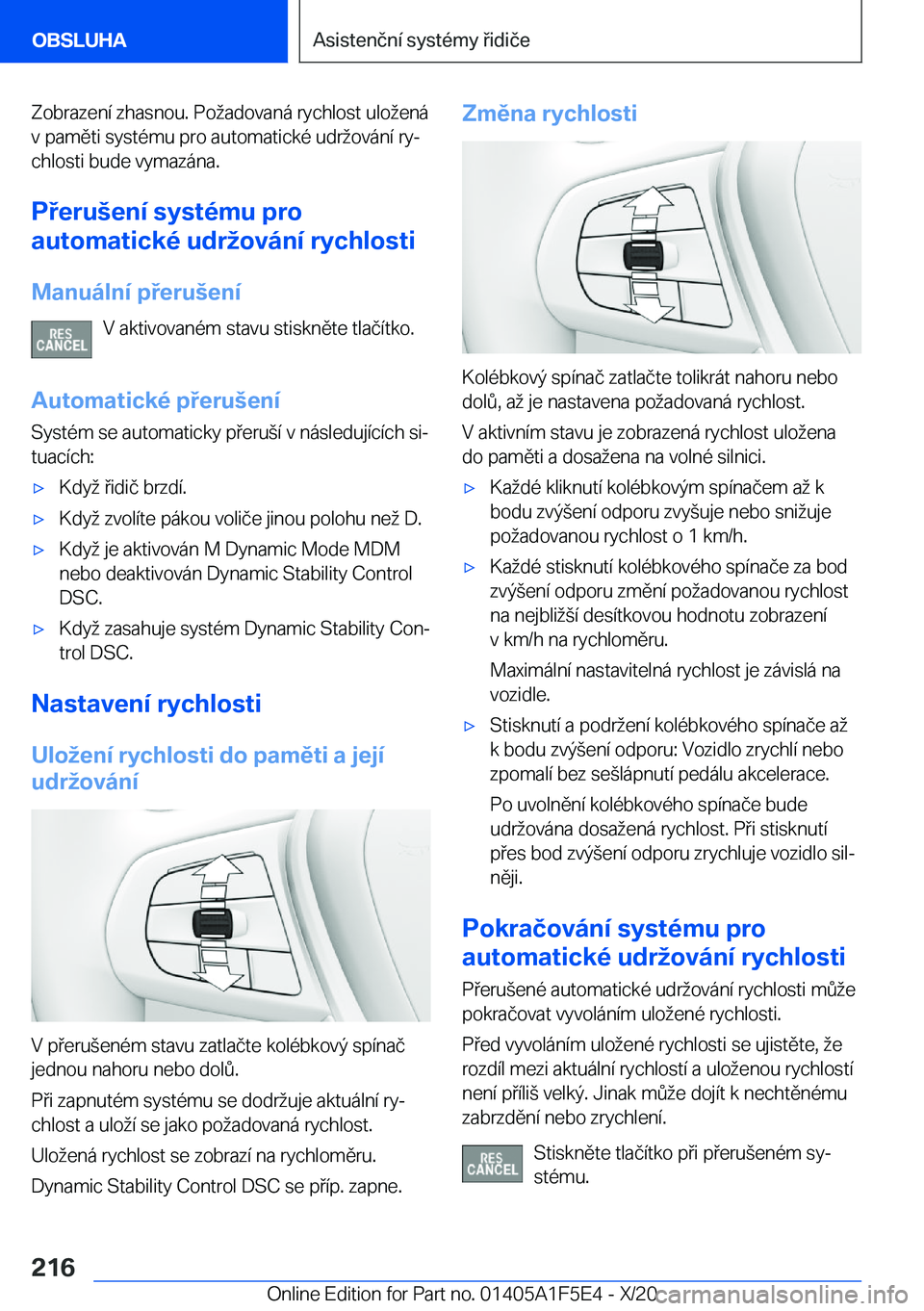 BMW X4 M 2021  Návod na použití (in Czech) �Z�o�b�r�a�z�e�n�