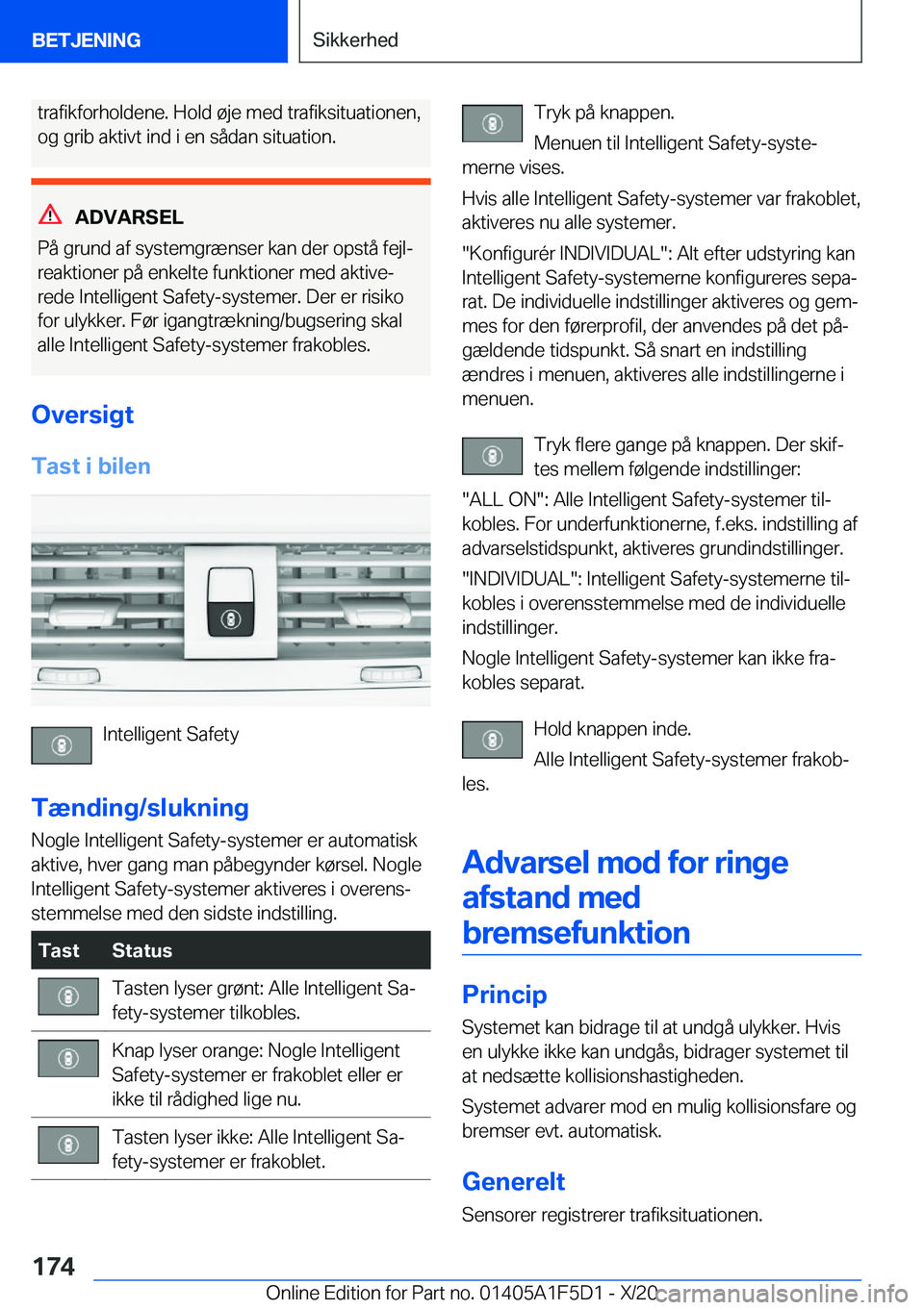 BMW X4 M 2021  InstruktionsbØger (in Danish) �t�r�a�f�i�k�f�o�r�h�o�l�d�e�n�e�.��H�o�l�d��