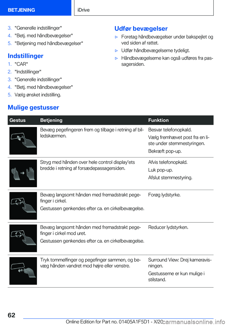 BMW X4 M 2021  InstruktionsbØger (in Danish) �3�.��G�e�n�e�r�e�l�l�e��i�n�d�s�t�i�l�l�i�n�g�e�r��4�.��B�e�t�j�.��m�e�d��h�å�n�d�b�e�v�æ�g�e�l�s�e�r��5�.��B�e�t�j�e�n�i�n�g��m�e�d��h�å�n�d�b�e�v�æ�g�e�l�s�e�r�
�I�n�d�s�t�i�l�l�i�n�