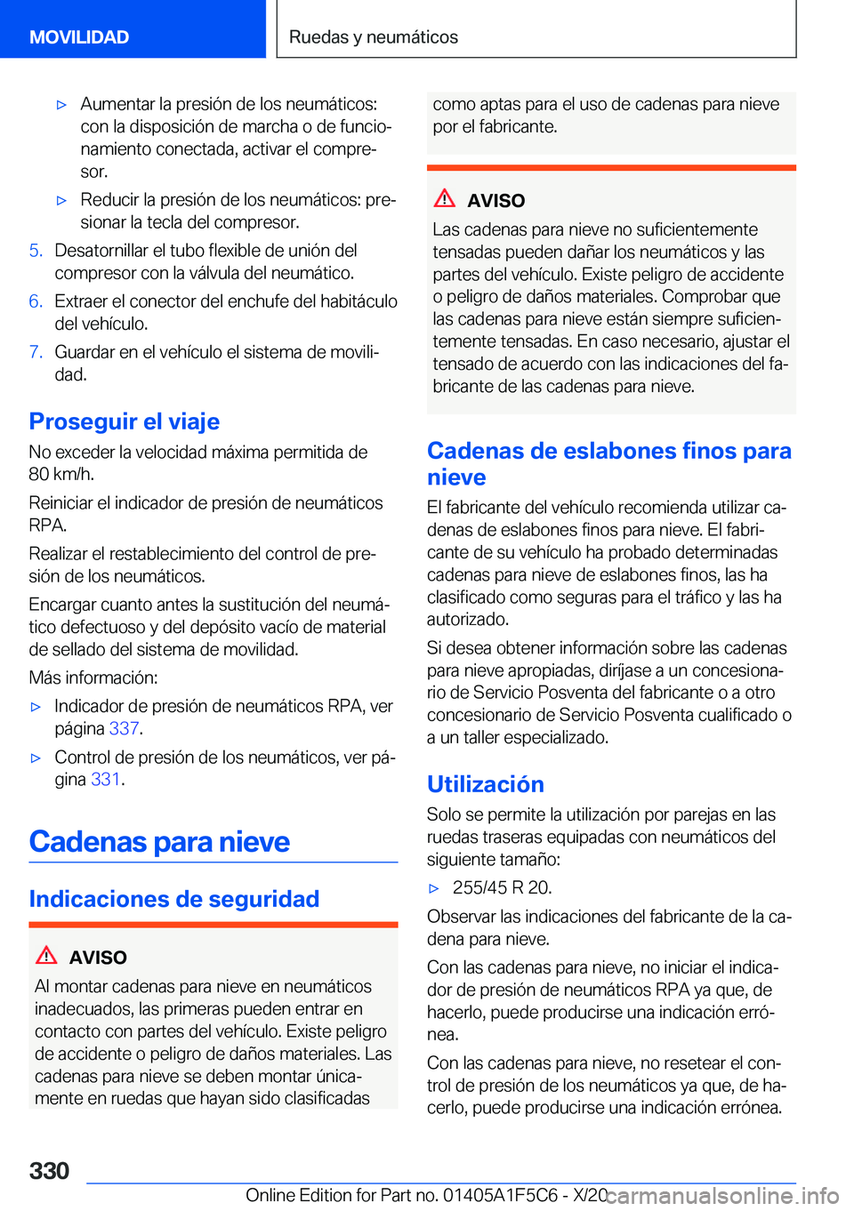 BMW X4 M 2021  Manuales de Empleo (in Spanish) x�A�u�m�e�n�t�a�r��l�a��p�r�e�s�i�