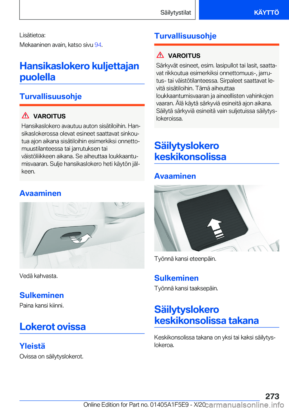 BMW X4 M 2021  Omistajan Käsikirja (in Finnish) �L�i�s�