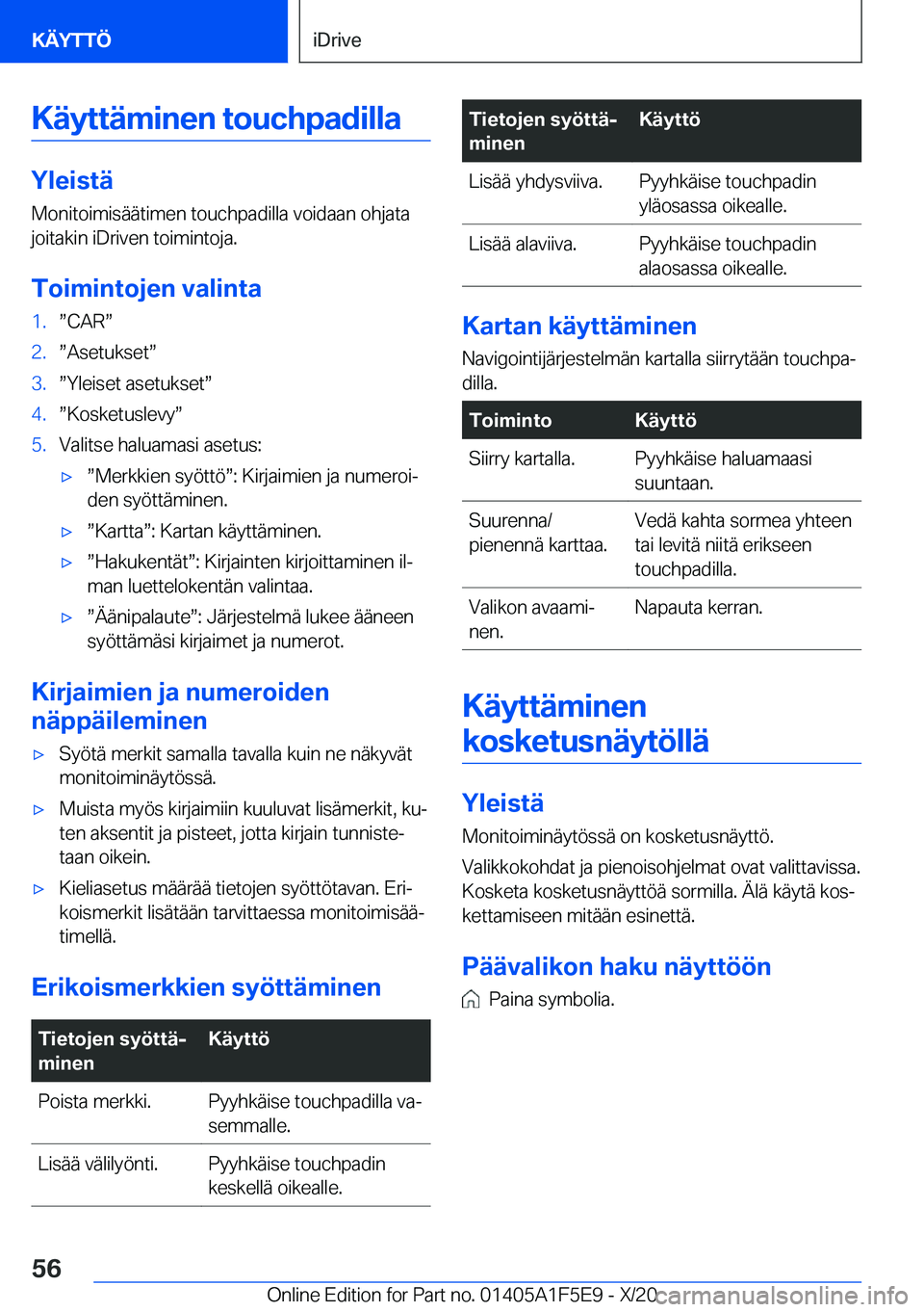 BMW X4 M 2021  Omistajan Käsikirja (in Finnish) �K�