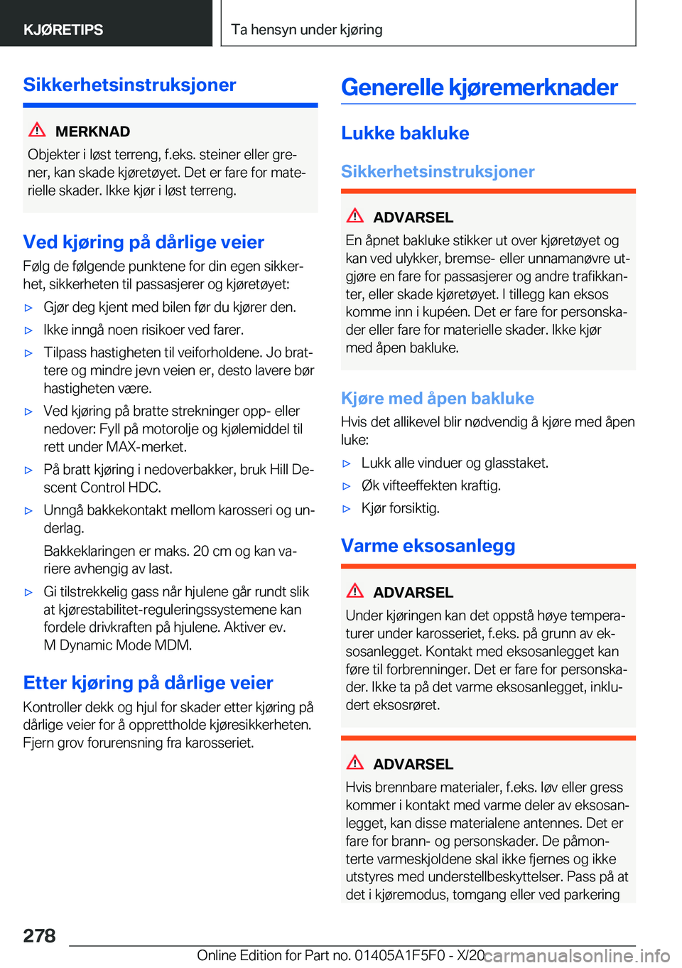 BMW X4 M 2021  InstruksjonsbØker (in Norwegian) �S�i�k�k�e�r�h�e�t�s�i�n�s�t�r�u�k�s�j�o�n�e�r
�M�E�R�K�N�A�D
�O�b�j�e�k�t�e�r��i��l�