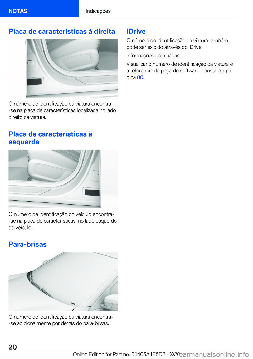BMW X4 M 2021  Manual do condutor (in Portuguese) �P�l�a�c�a��d�e��c�a�r�a�c�t�e�r�