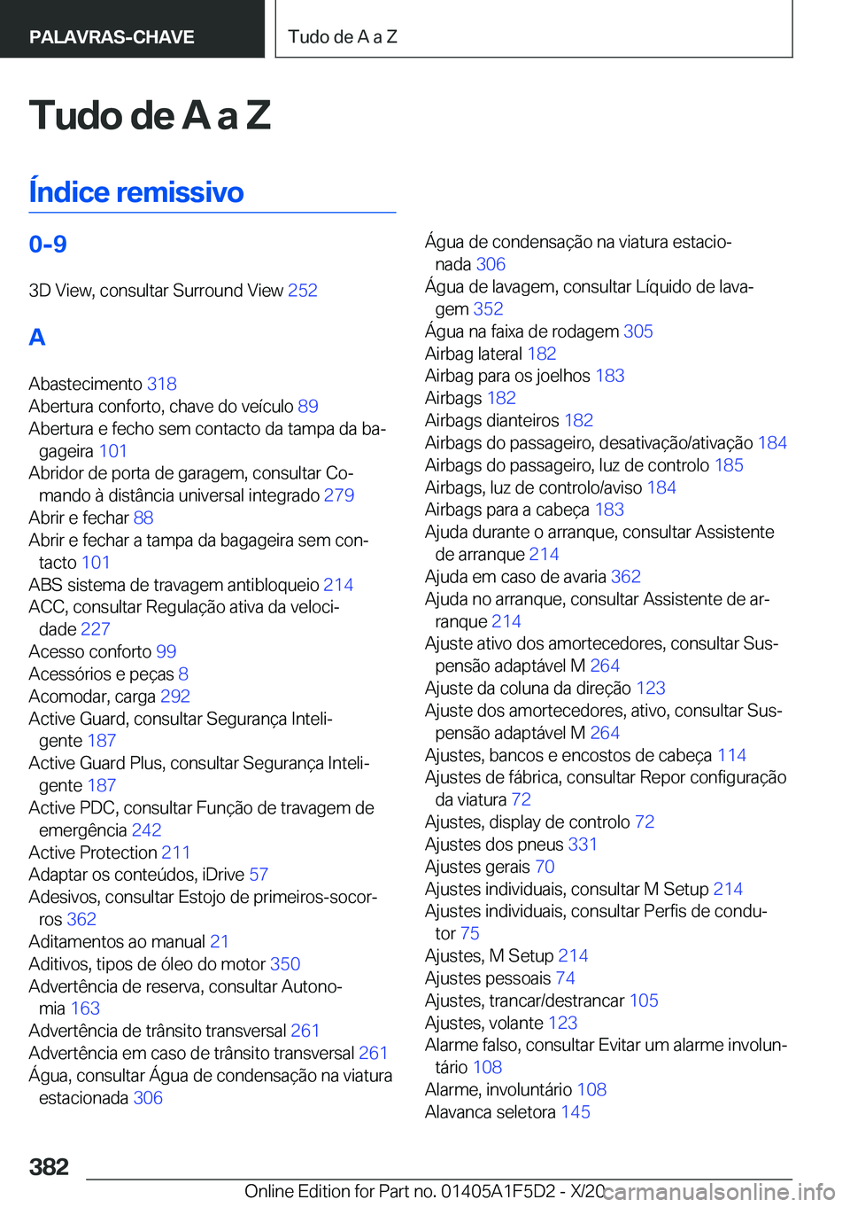 BMW X4 M 2021  Manual do condutor (in Portuguese) �T�u�d�o��d�e��A��a��Z
�
