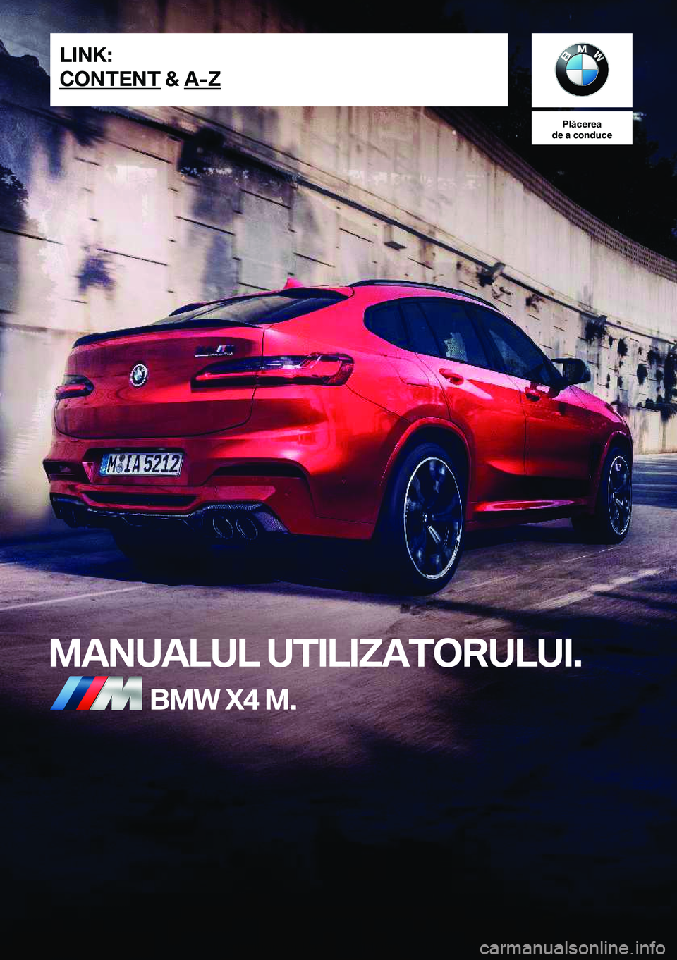 BMW X4 M 2021  Ghiduri De Utilizare (in Romanian) 
