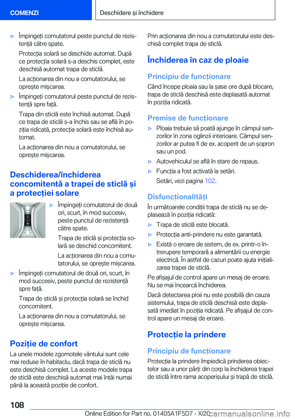 BMW X4 M 2021  Ghiduri De Utilizare (in Romanian) 'x�