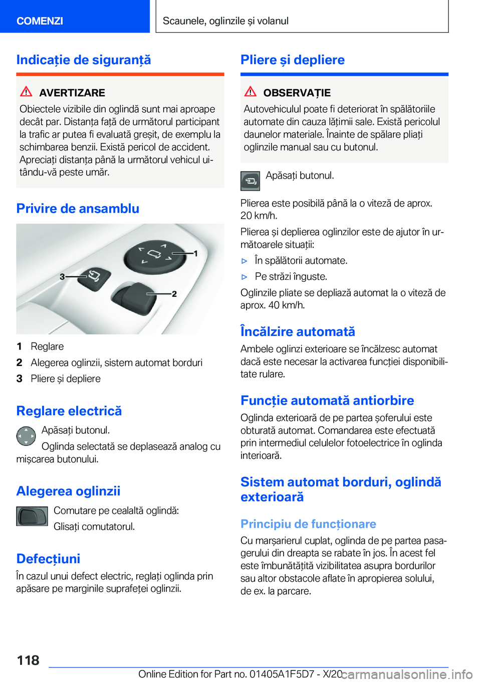 BMW X4 M 2021  Ghiduri De Utilizare (in Romanian) �I�n�d�i�c�a�i�e��d�e��s�i�g�u�r�a�n�