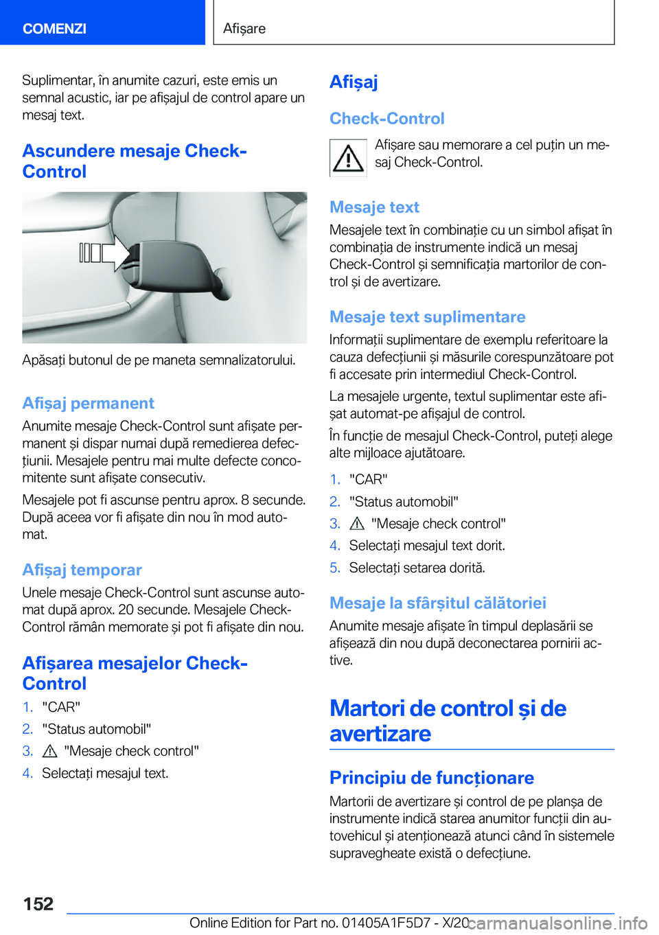 BMW X4 M 2021  Ghiduri De Utilizare (in Romanian) �S�u�p�l�i�m�e�n�t�a�r�,��