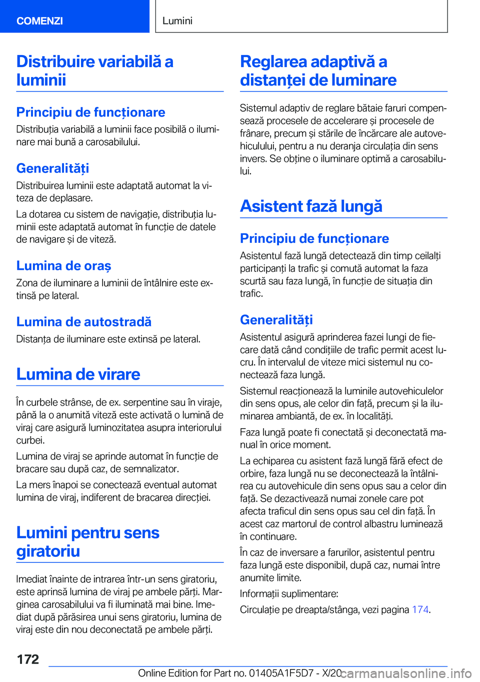 BMW X4 M 2021  Ghiduri De Utilizare (in Romanian) �D�i�s�t�r�i�b�u�i�r�e��v�a�r�i�a�b�i�l�
