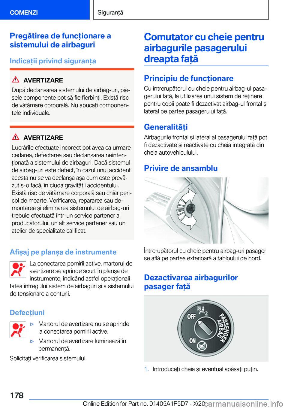 BMW X4 M 2021  Ghiduri De Utilizare (in Romanian) �P�r�e�g�