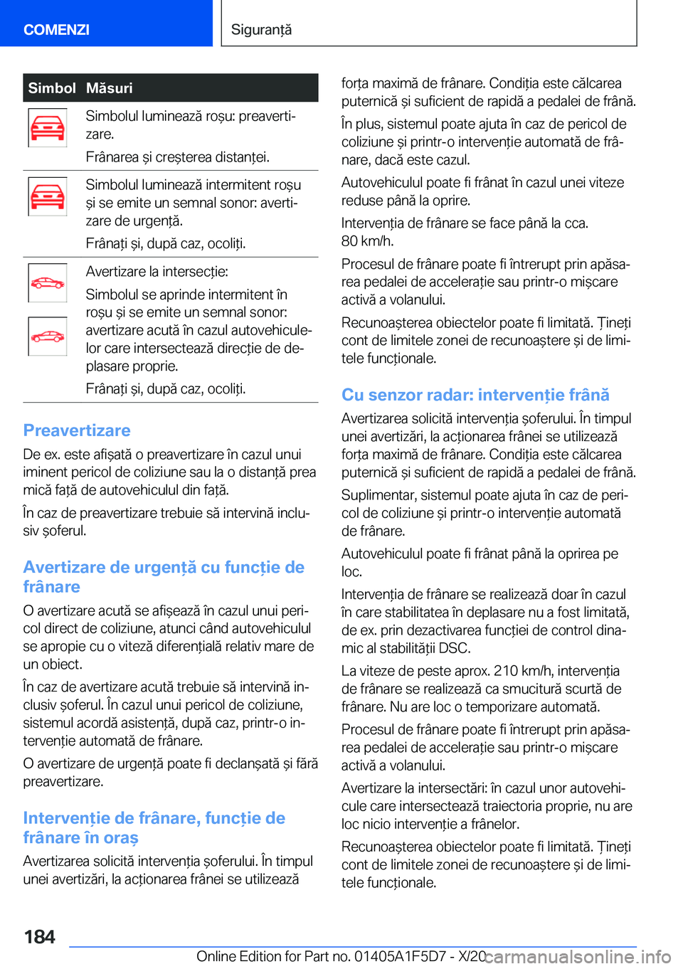 BMW X4 M 2021  Ghiduri De Utilizare (in Romanian) �S�i�m�b�o�l�M�