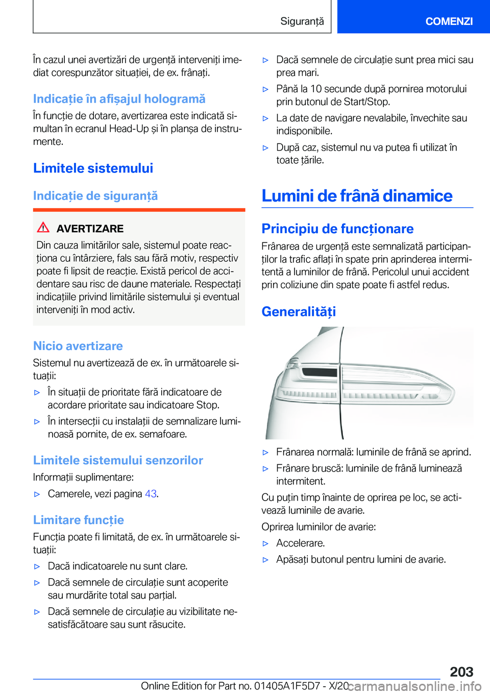 BMW X4 M 2021  Ghiduri De Utilizare (in Romanian) �