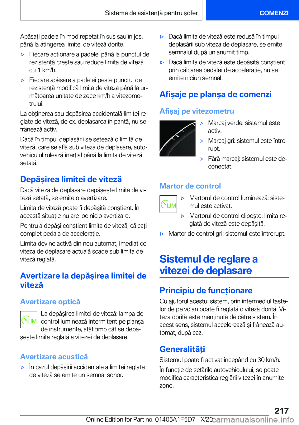 BMW X4 M 2021  Ghiduri De Utilizare (in Romanian) �A�p�ă�s�a*�i��p�a�d�e�l�a��