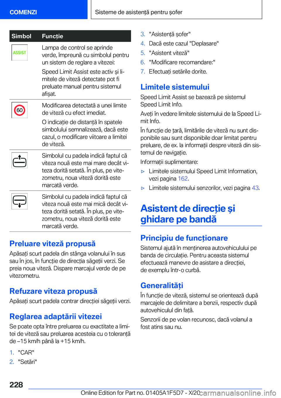 BMW X4 M 2021  Ghiduri De Utilizare (in Romanian) �S�i�m�b�o�l�F�u�n�c�i�e�L�a�m�p�a��d�e��c�o�n�t�r�o�l��s�e��a�p�r�i�n�d�e
�v�e�r�d�e�,��