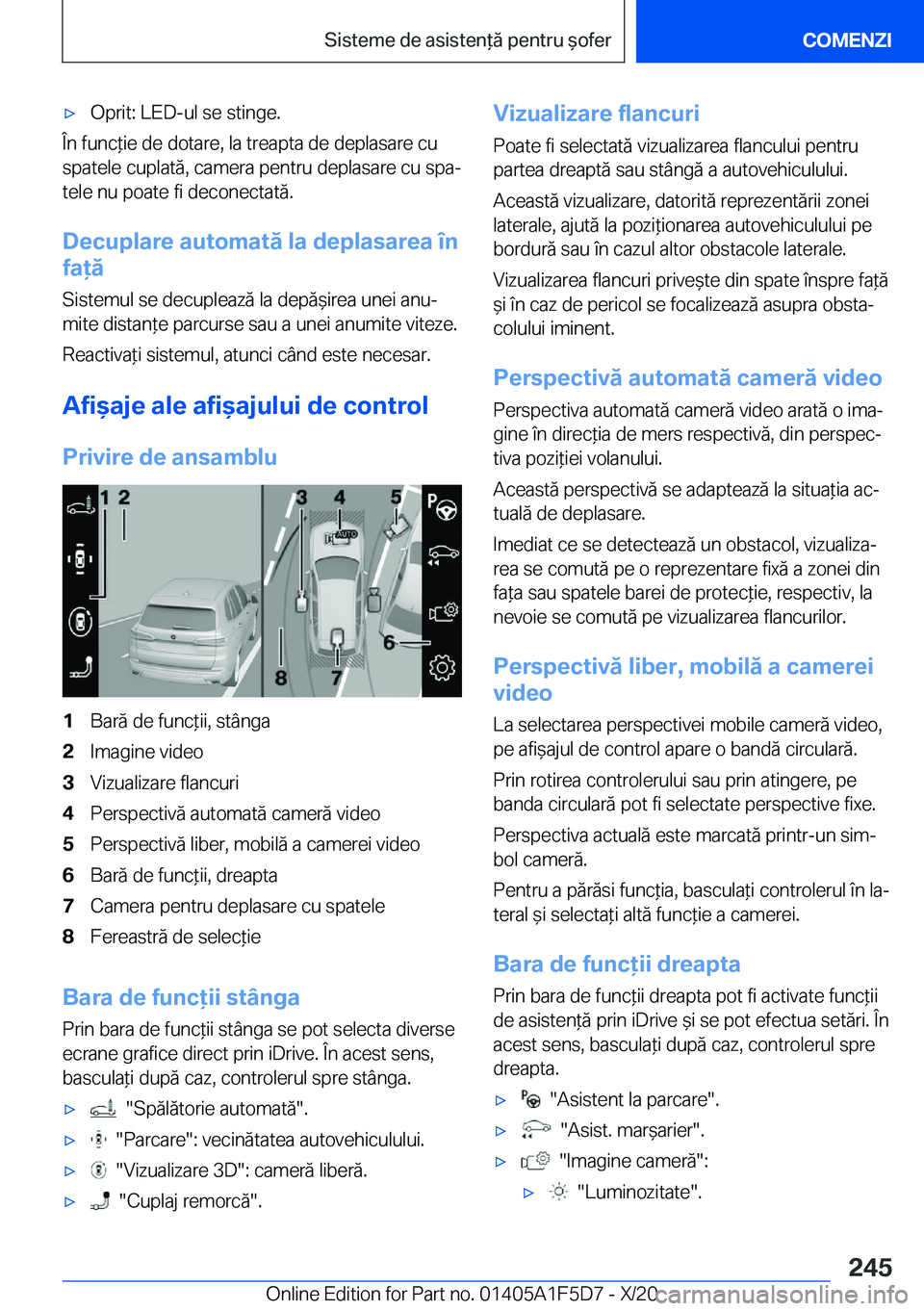 BMW X4 M 2021  Ghiduri De Utilizare (in Romanian) 'x�O�p�r�i�t�:��L�E�D�-�u�l��s�e��s�t�i�n�g�e�.
�