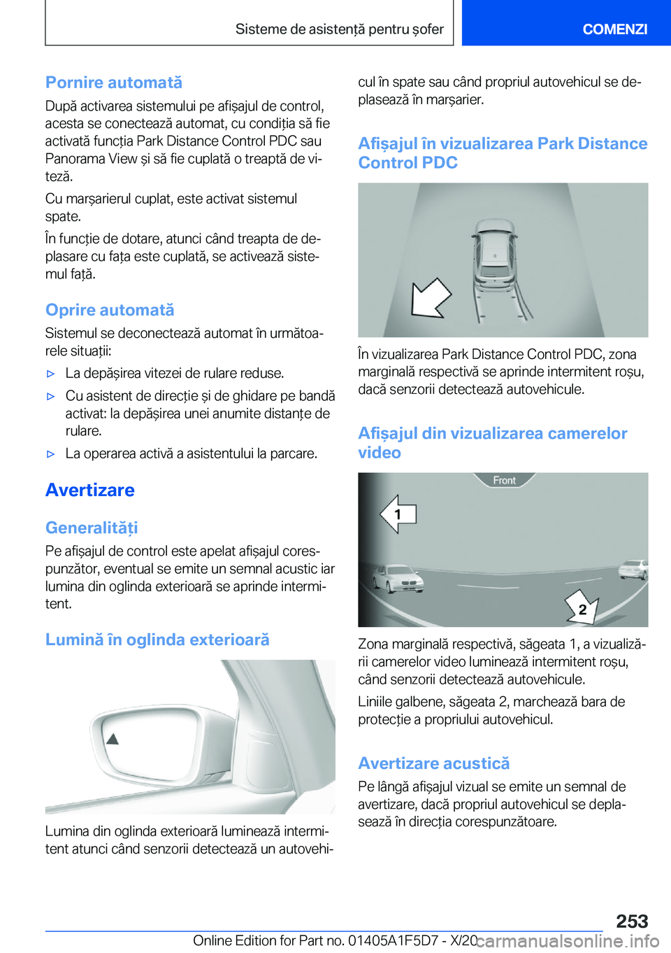 BMW X4 M 2021  Ghiduri De Utilizare (in Romanian) �P�o�r�n�i�r�e��a�u�t�o�m�a�t�