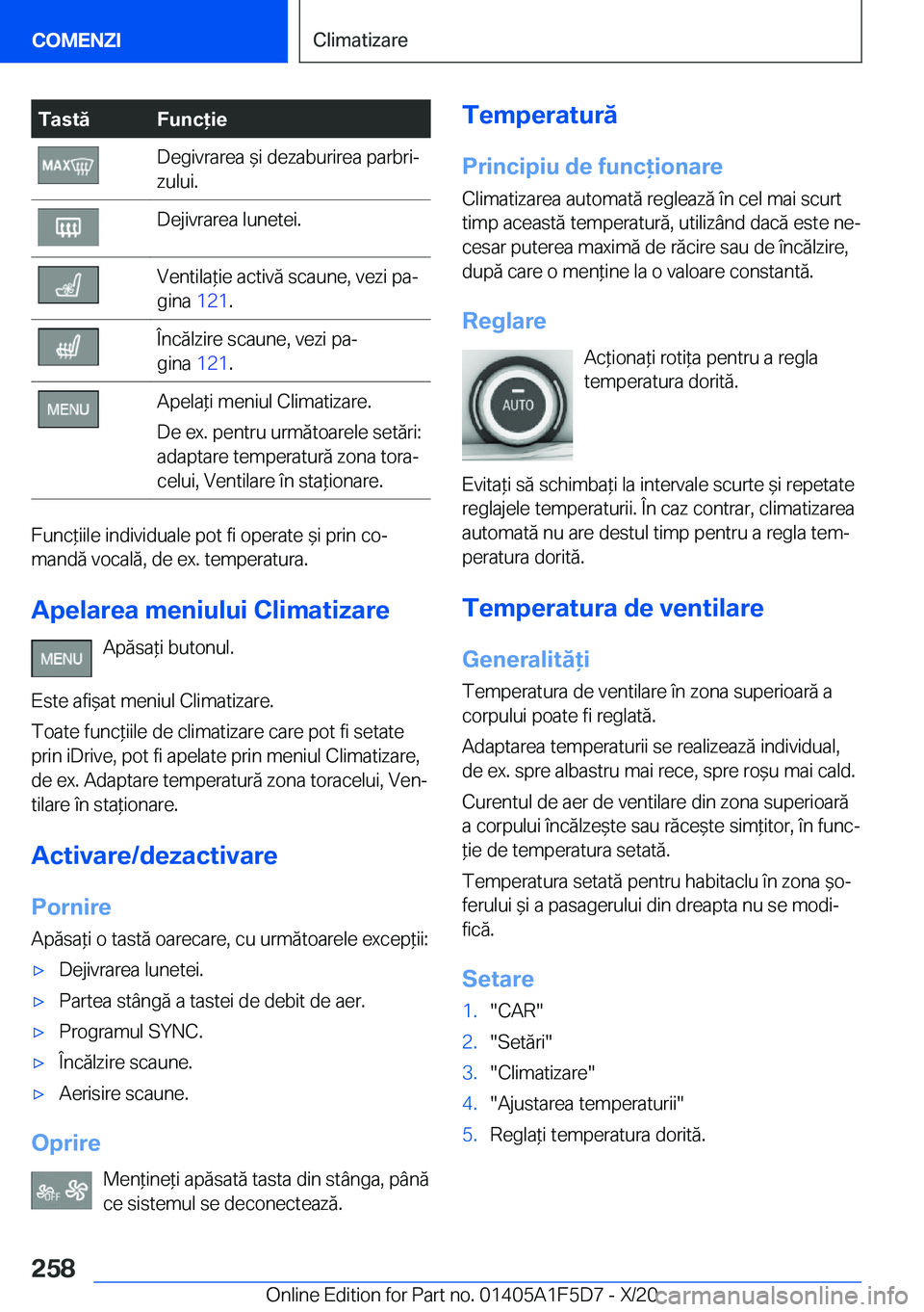 BMW X4 M 2021  Ghiduri De Utilizare (in Romanian) �T�a�s�t�