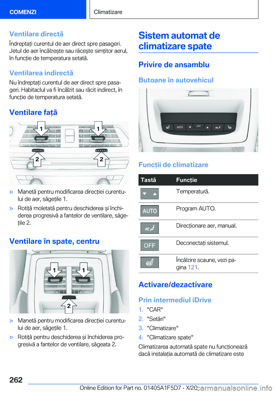 BMW X4 M 2021  Ghiduri De Utilizare (in Romanian) �V�e�n�t�i�l�a�r�e��d�i�r�e�c�t�