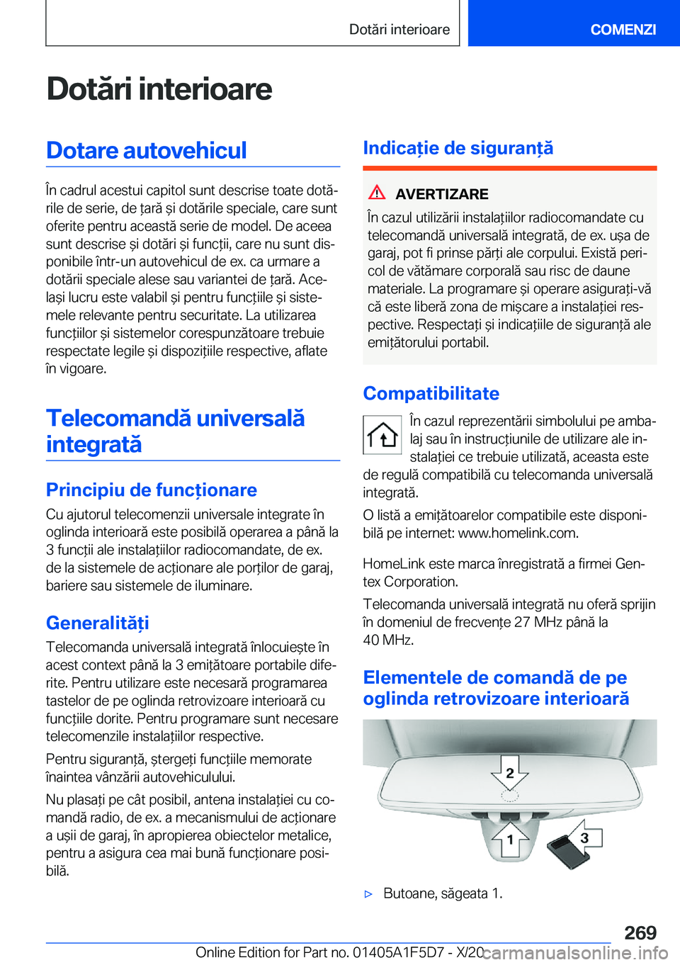 BMW X4 M 2021  Ghiduri De Utilizare (in Romanian) �D�o�t�