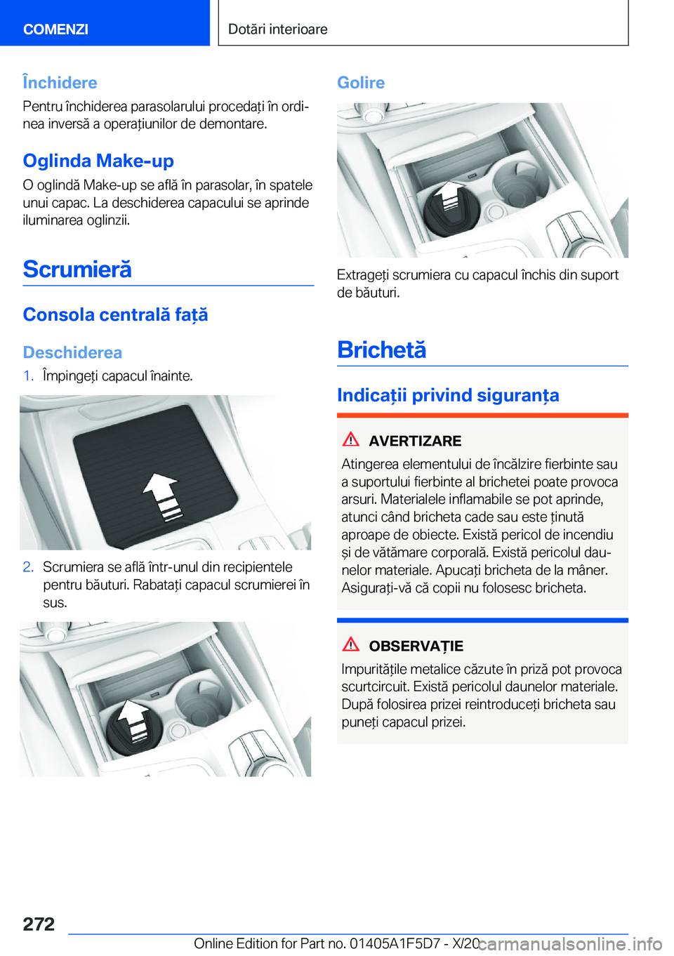 BMW X4 M 2021  Ghiduri De Utilizare (in Romanian) �