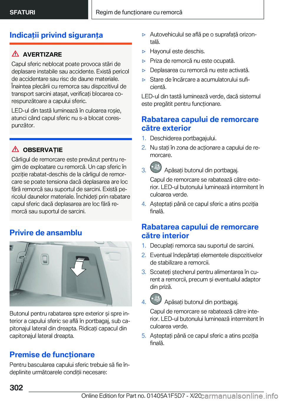 BMW X4 M 2021  Ghiduri De Utilizare (in Romanian) �I�n�d�i�c�a�i�i��p�r�i�v�i�n�d��s�i�g�u�r�a�n�a
�A�V�E�R�T�I�Z�A�R�E
�C�a�p�u�l��s�f�e�r�i�c��n�e�b�l�o�c�a�t��p�o�a�t�e��p�r�o�v�o�c�a��s�t�ă�r�i��d�e
�d�e�p�l�a�s�a�r�e��i�n�s�t�a�b�i