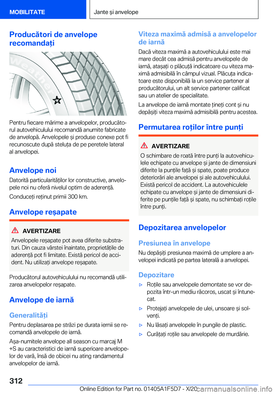 BMW X4 M 2021  Ghiduri De Utilizare (in Romanian) �P�r�o�d�u�c�