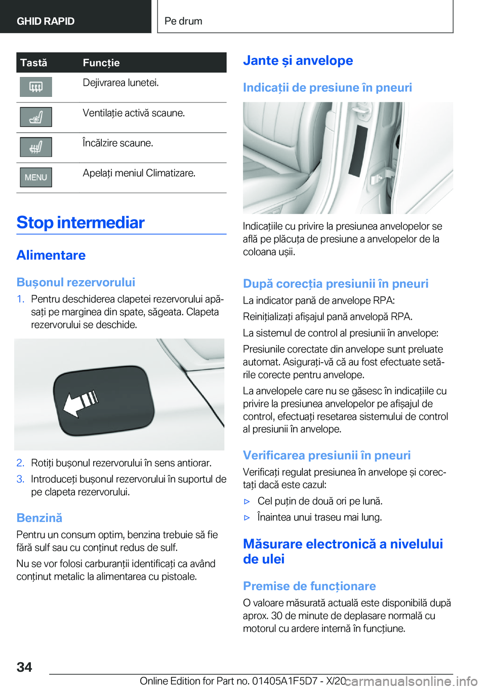 BMW X4 M 2021  Ghiduri De Utilizare (in Romanian) �T�a�s�t�