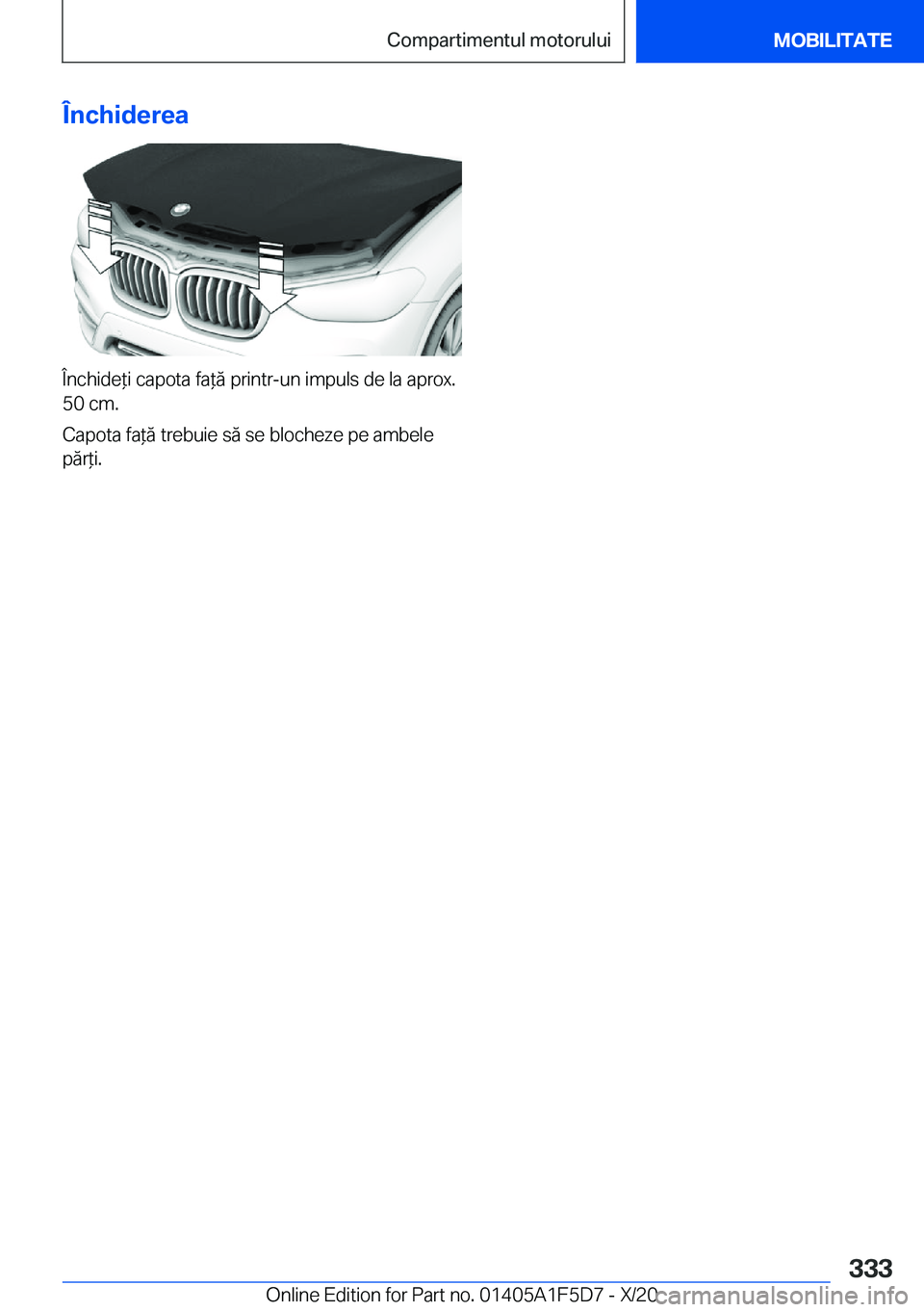 BMW X4 M 2021  Ghiduri De Utilizare (in Romanian) �