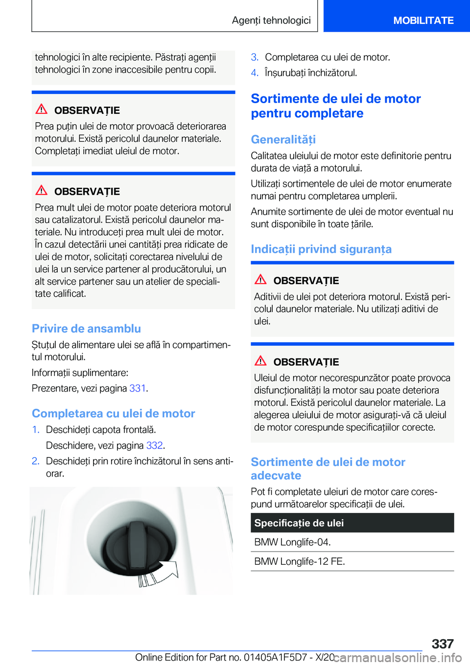 BMW X4 M 2021  Ghiduri De Utilizare (in Romanian) �t�e�h�n�o�l�o�g�i�c�i��