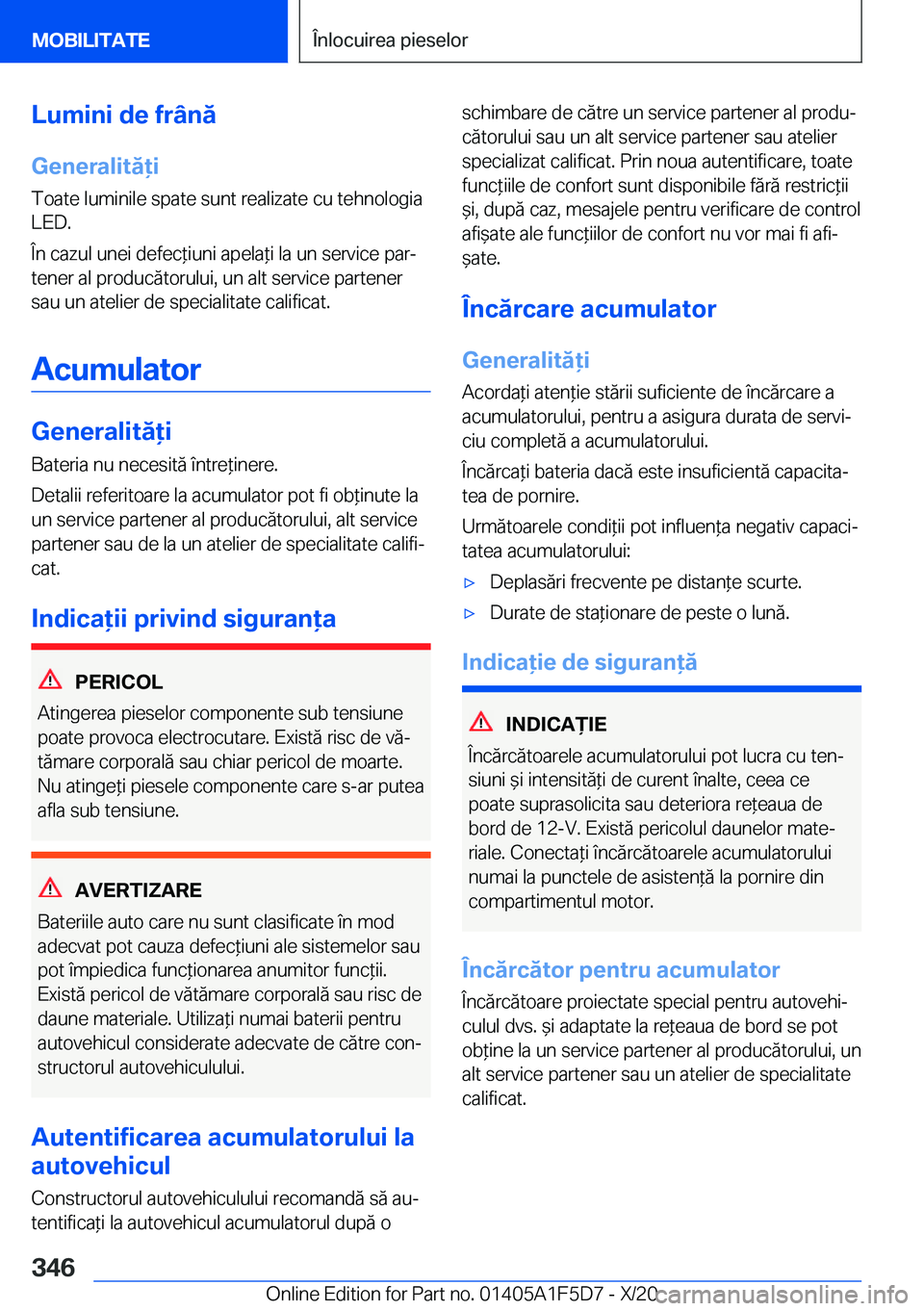 BMW X4 M 2021  Ghiduri De Utilizare (in Romanian) �L�u�m�i�n�i��d�e��f�r�