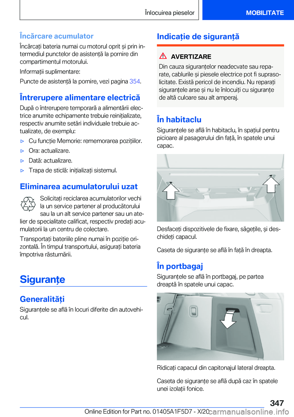 BMW X4 M 2021  Ghiduri De Utilizare (in Romanian) �