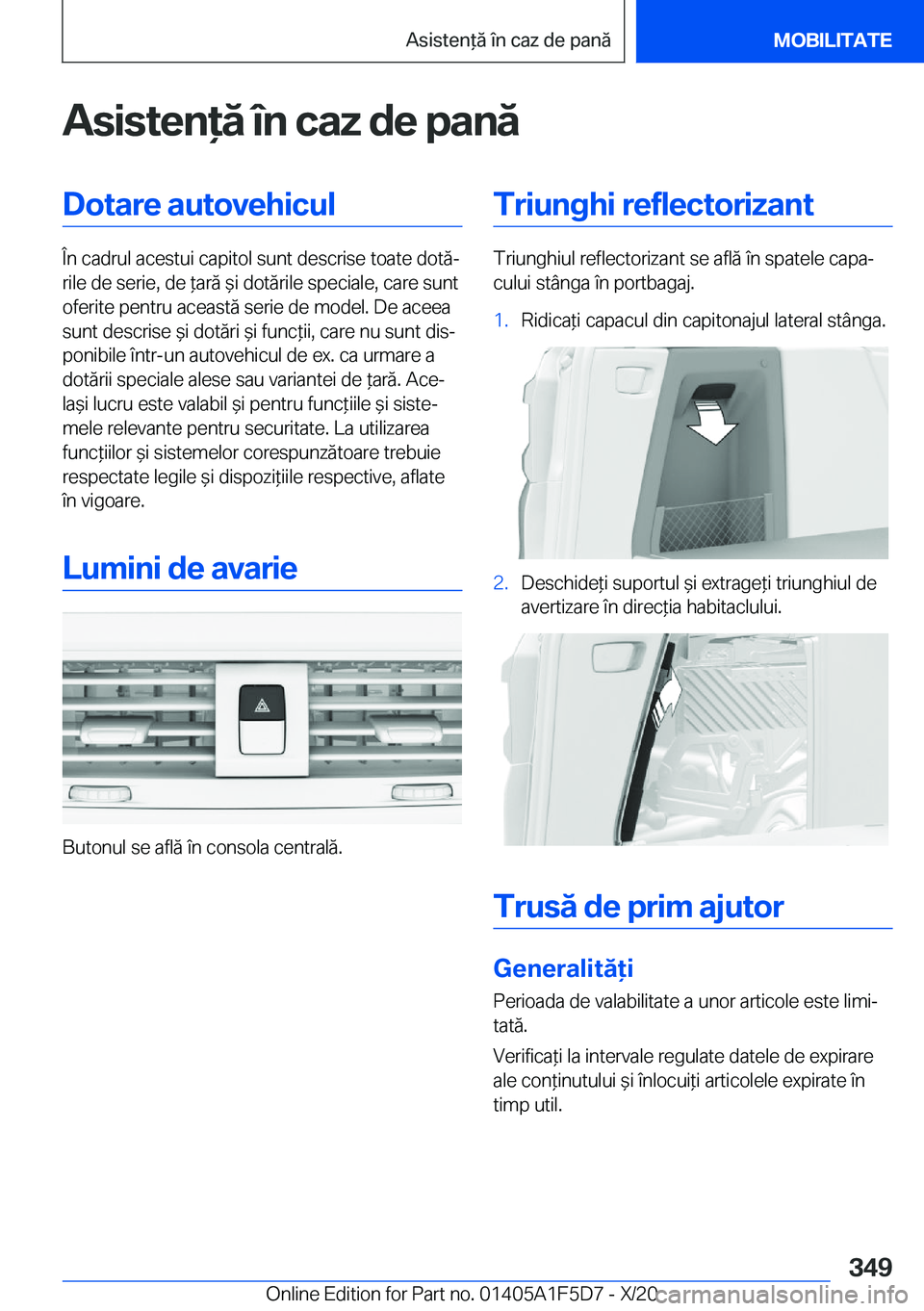 BMW X4 M 2021  Ghiduri De Utilizare (in Romanian) �A�s�i�s�t�e�n�