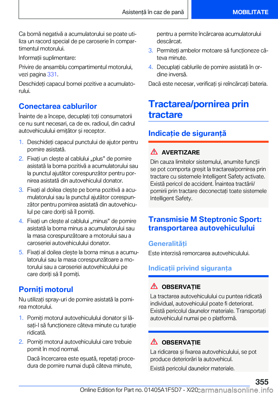 BMW X4 M 2021  Ghiduri De Utilizare (in Romanian) �C�a��b�o�r�n�ă��n�e�g�a�t�i�v�ă��a��a�c�u�m�u�l�a�t�o�r�u�l�u�i��s�e��p�o�a�t�e��u�t�ij
�l�i�z�a��u�n��r�a�c�o�r�d��s�p�e�c�i�a�l��d�e��p�e��c�a�r�o�s�e�r�i�e��