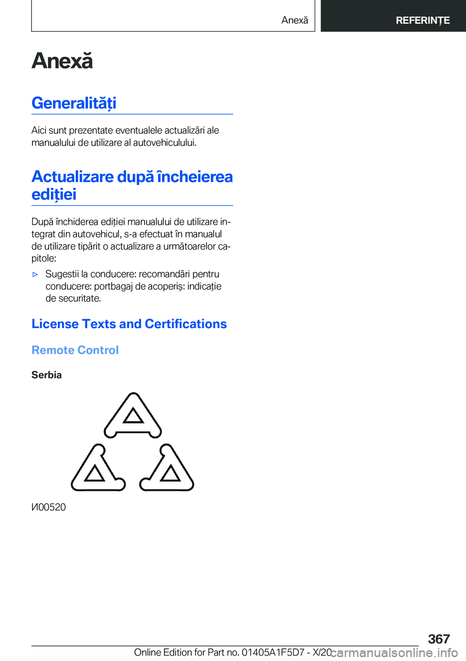 BMW X4 M 2021  Ghiduri De Utilizare (in Romanian) �A�n�e�x�