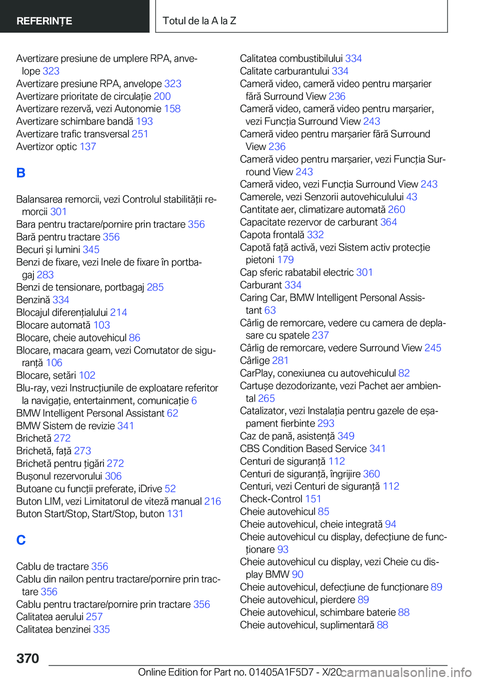 BMW X4 M 2021  Ghiduri De Utilizare (in Romanian) �A�v�e�r�t�i�z�a�r�e��p�r�e�s�i�u�n�e��d�e��u�m�p�l�e�r�e��R�P�A�,��a�n�v�ej�l�o�p�e� �3�2�3�
�A�v�e�r�t�i�z�a�r�e��p�r�e�s�i�u�n�e��R�P�A�,��a�n�v�e�l�o�p�e� �3�2�3�
�A�v�e�r�t�i�z�a�r�e