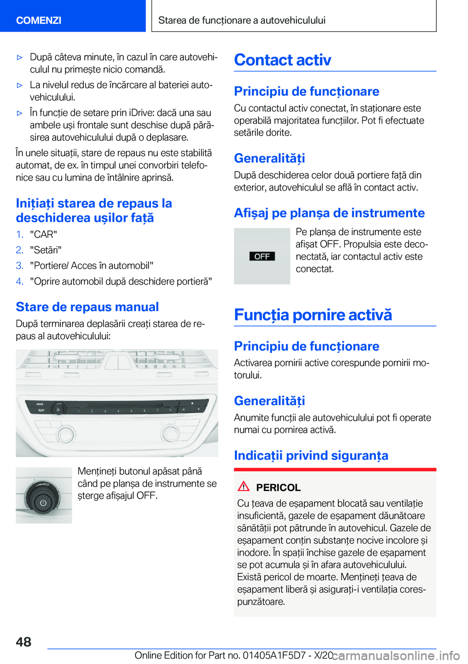 BMW X4 M 2021  Ghiduri De Utilizare (in Romanian) 'x�D�u�p�ă��c�