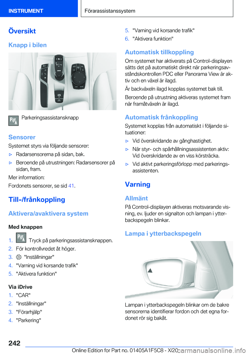 BMW X4 M 2021  InstruktionsbÖcker (in Swedish) �