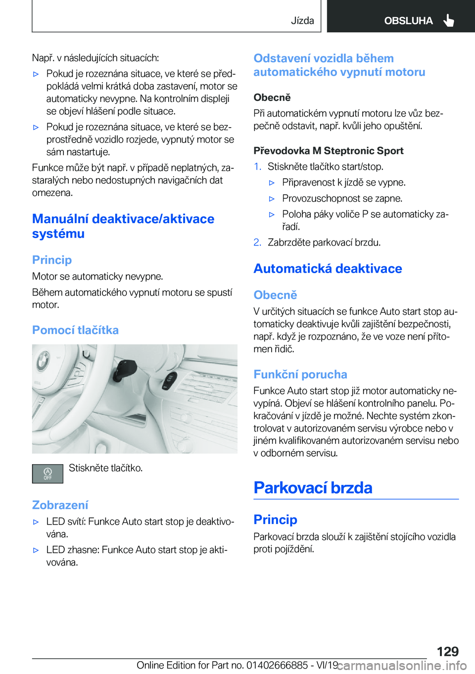 BMW X4 M 2020  Návod na použití (in Czech) �N�a�p�.��v��n�