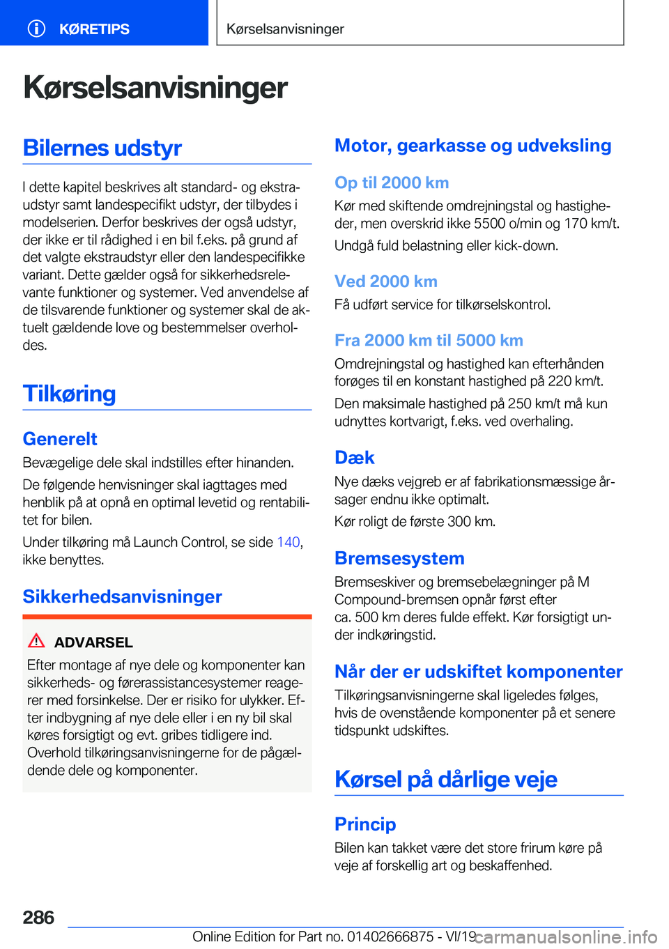 BMW X4 M 2020  InstruktionsbØger (in Danish) �K�