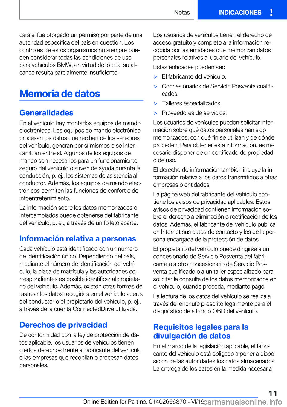 BMW X4 M 2020  Manuales de Empleo (in Spanish) �c�a�r�