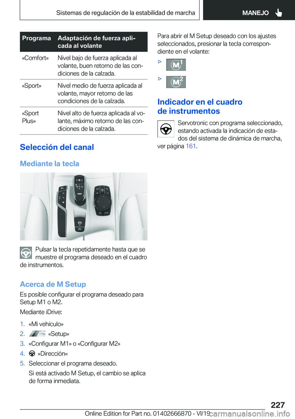 BMW X4 M 2020  Manuales de Empleo (in Spanish) �P�r�o�g�r�a�m�a�A�d�a�p�t�a�c�i�