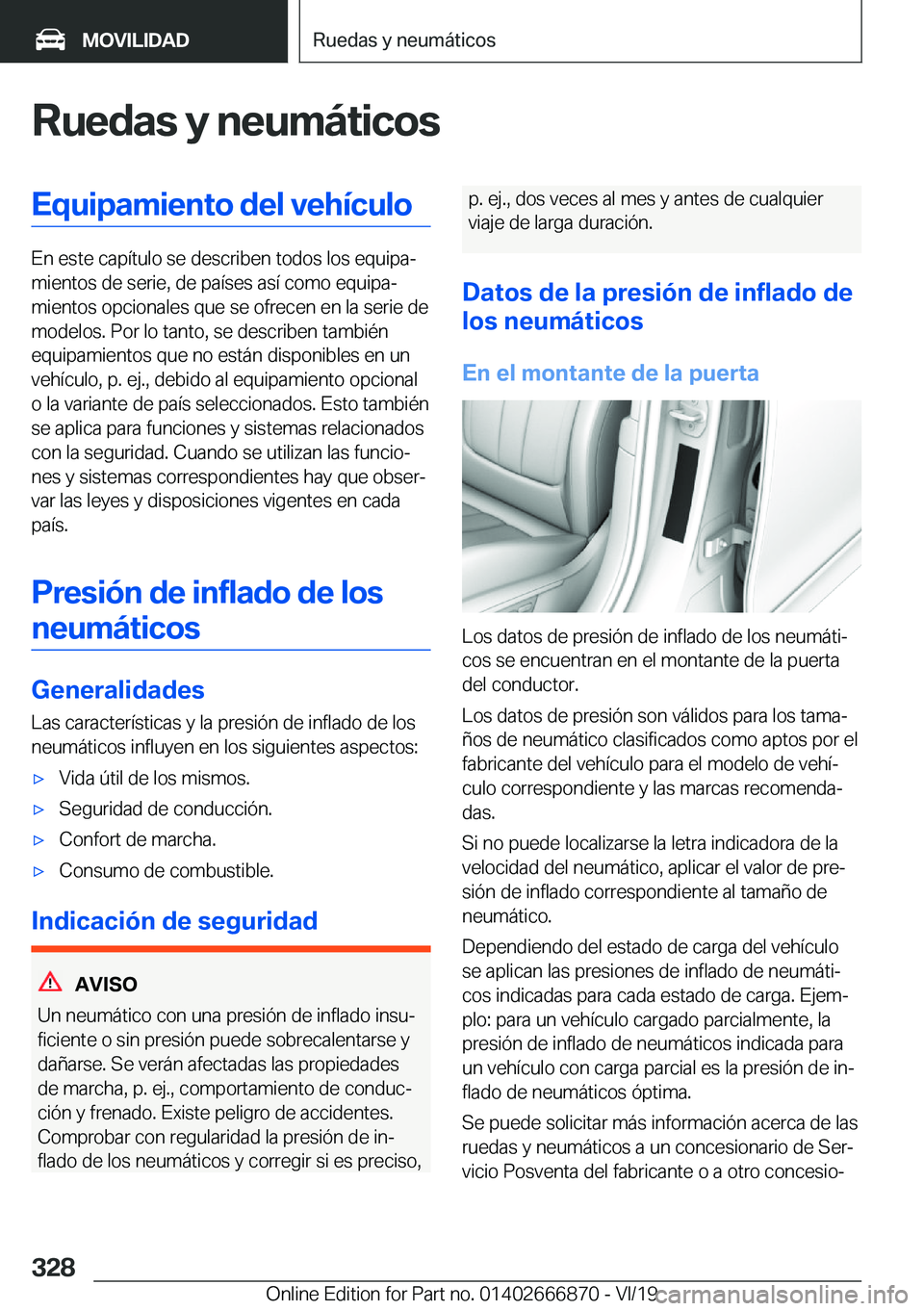 BMW X4 M 2020  Manuales de Empleo (in Spanish) �R�u�e�d�a�s��y��n�e�u�m�