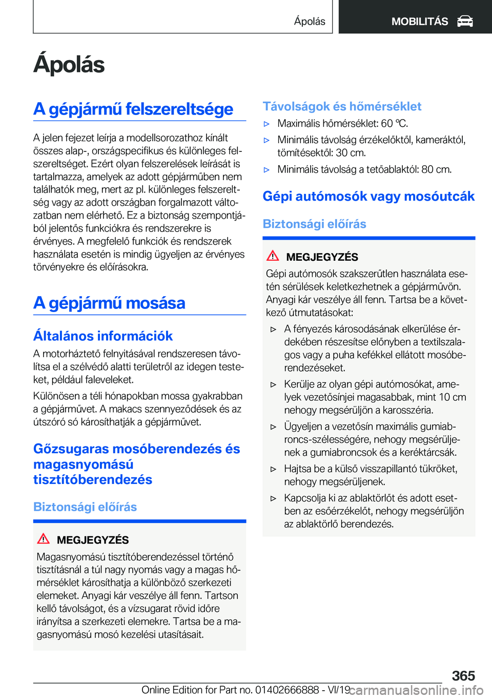 BMW X4 M 2020  Kezelési útmutató (in Hungarian) �